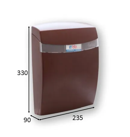 BUZON CORAL ABS MARRON 330 235 x 90